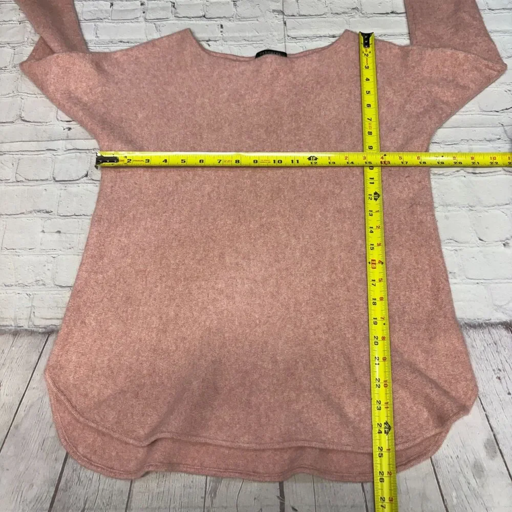 Charter Club Women 100% Cashmere Sweater Size Large Pink D120 -9